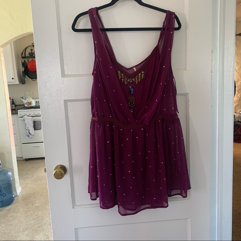 Free People purple sequin dress